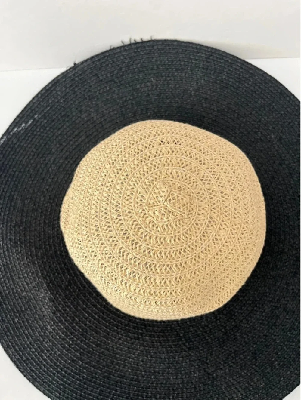 Magid hats Vera Women’s Midnight Straw Hat Beach Sun Floppy Hat black beige